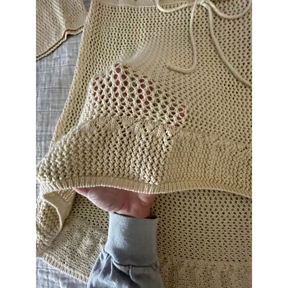 Women’s Boho Knit Bell Sleeve Dress - M  - Crochet Intricate One of a Kind - EUC - Picture 9 of 11